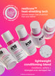K18 Heatbounce Heat protectant with ressilicore heat-shielding technology on a pink background